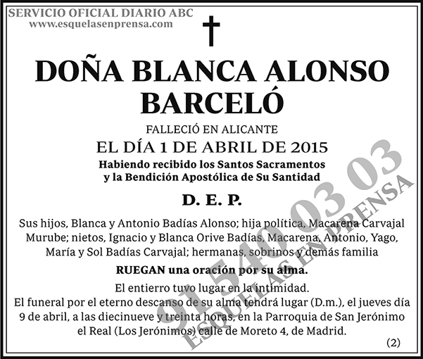 Blanca Alonso Barceló